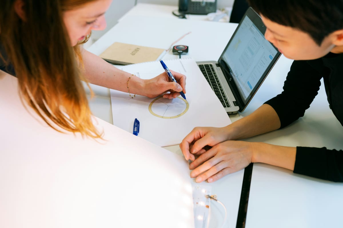 Séance d'accompagnement, travail sur un projet professionnel